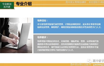 高新电子商务专业课程