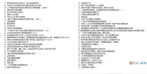 电子商务专业补考卷难吗